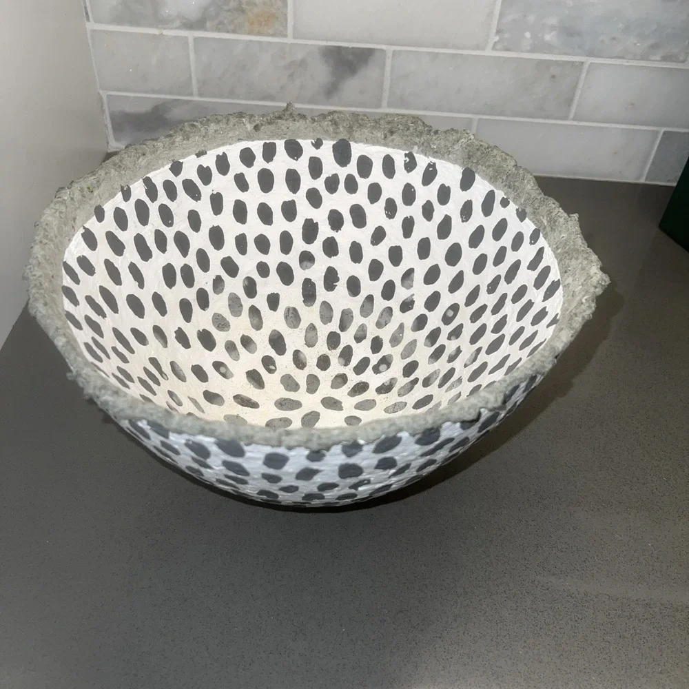 Artisan Hand Made Organic Paper Mache Bowl